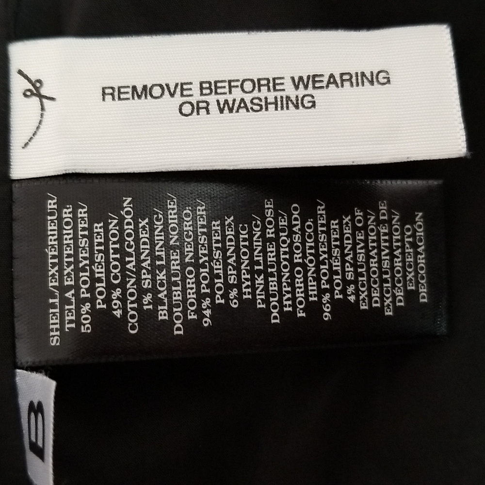 SOLD Ann Taylor Black/whited Textured Cropped blazer, 4 Petite - Picture 12 of 12